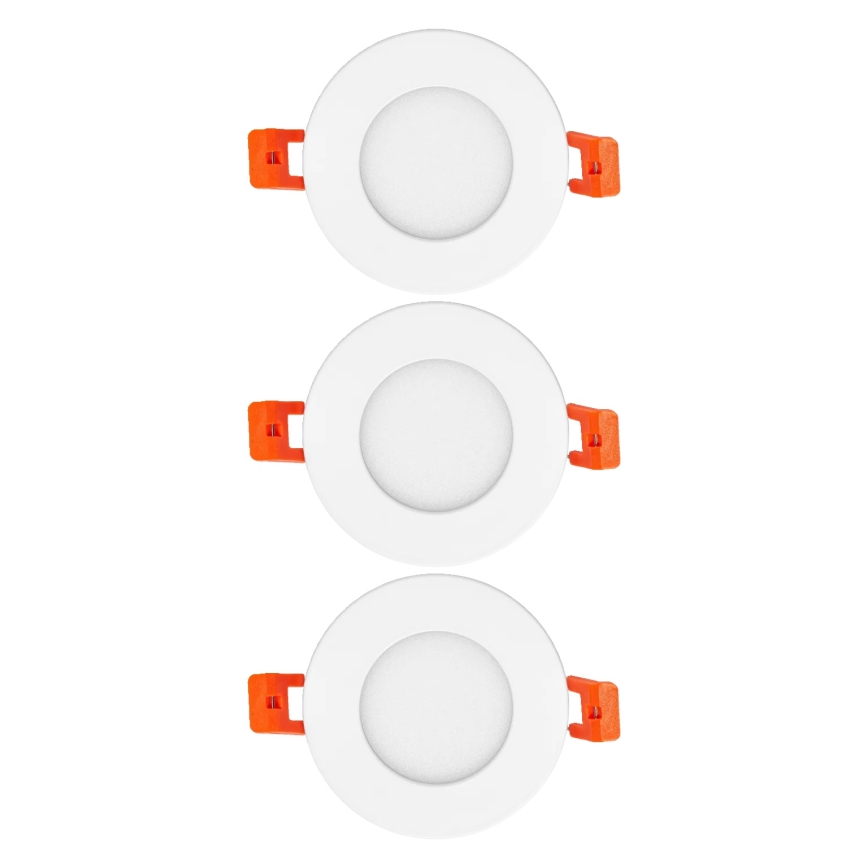 Osram - Sæt med 3 SLIM LED indbygningsspots, 4,5W/230V
