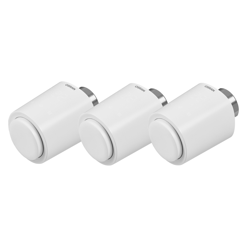 Osram - Sæt med 3 SMART+ termostathoveder, 3xAA, Wi-Fi