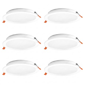 Osram - Sæt med 6 stk. ESSENTIAL LED/18W/230V 6500K Ø 22 cm, hvid