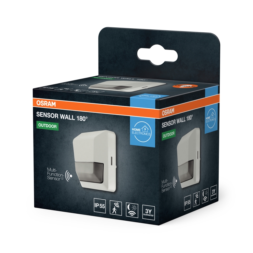Osram - Udendørs infrarød bevægelsessensor 230V IP55 hvid