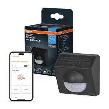 Osram - Udendørs solcelledrevet bevægelsessensor SMART+ 3,7 V antracit IP65 Wi-Fi 800 mAh