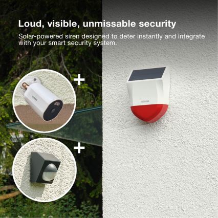 Osram - Udendørs soldrevet alarm SMART+ 5V IP65 Wi-Fi