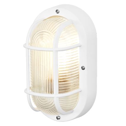 Osram - Udendørs vægarmatur BULKHEAD 1xE27/10W/230V IP54 hvid