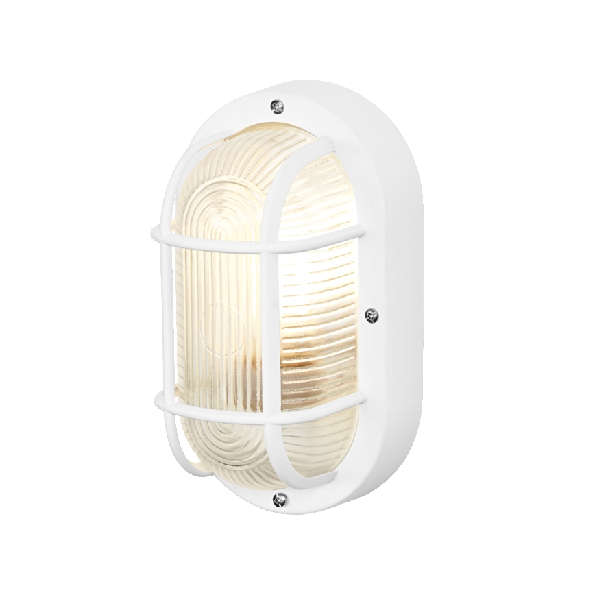 Osram - Udendørs vægarmatur BULKHEAD 1xE27/10W/230V IP54 hvid