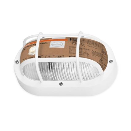 Osram - Udendørs vægarmatur BULKHEAD 1xE27/10W/230V IP54 hvid