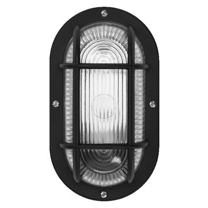 Osram - Udendørs vægarmatur BULKHEAD 1xE27/10W/230V IP54 sort