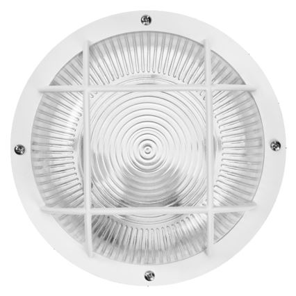 Osram - Udendørs vægarmatur BULKHEAD 1xE27/10W/230V Ø 19 cm IP54 hvid