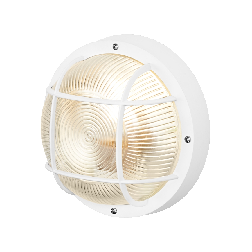 Osram - Udendørs vægarmatur BULKHEAD 1xE27/10W/230V Ø 19 cm IP54 hvid