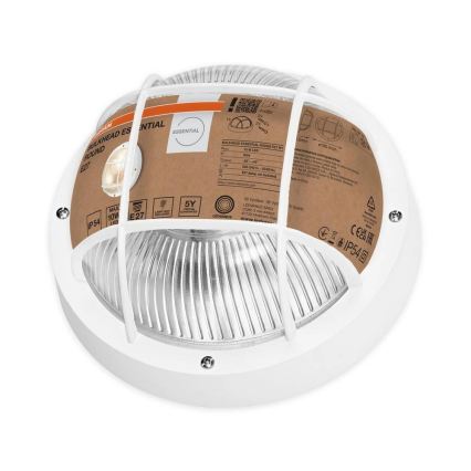 Osram - Udendørs vægarmatur BULKHEAD 1xE27/10W/230V Ø 19 cm IP54 hvid