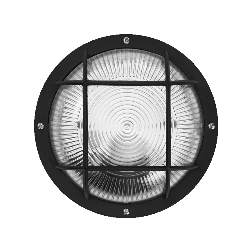 Osram - Udendørs væglampe BULKHEAD 1xE27/10W/230V Ø 19 cm IP54 sort