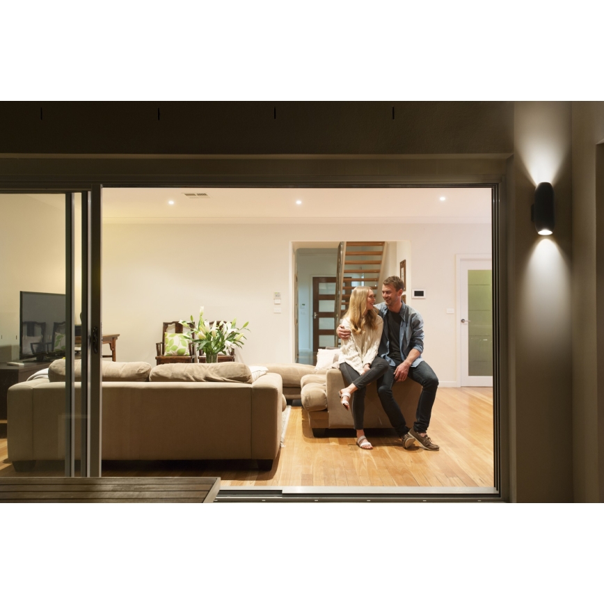Osram - Udendørs væglampe CANNON 2xGU10/35W/230V IP44 antracit