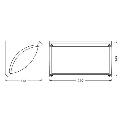 Osram - Udendørs væglampe ENDURA CLASSIC 1xE27/40W/230V IP54 antracit