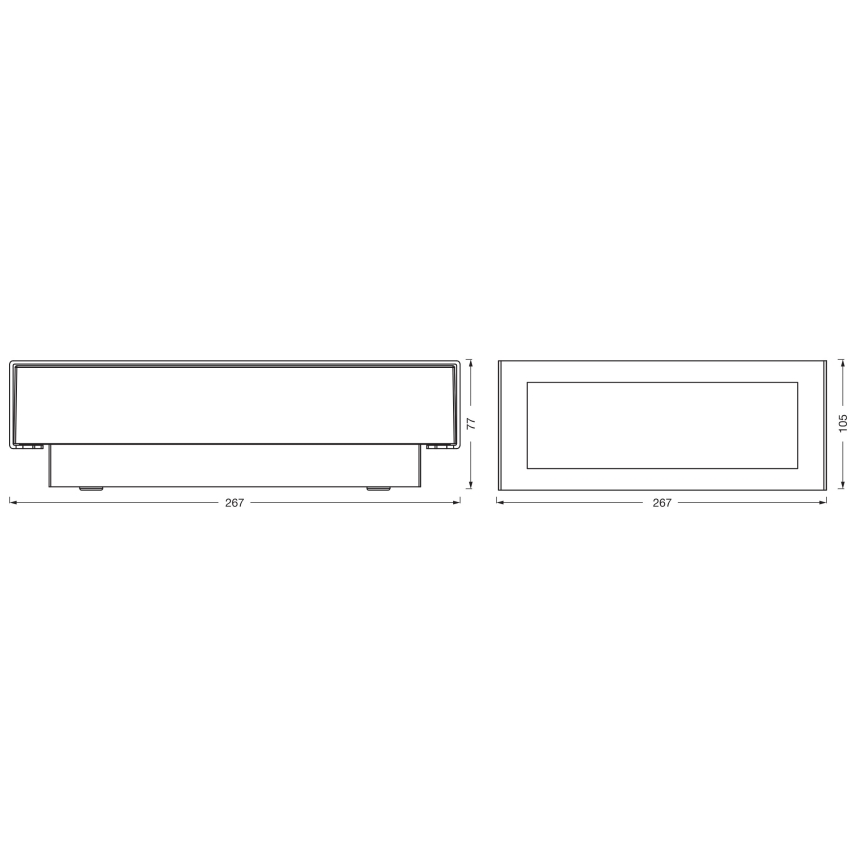 Osram - Udendørs væglampe ENDURA STYLE LED/10W/230V IP54 antracit