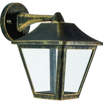 Osram - Udendørs væglampe TRADITION DOWN 1xE27/60W/230V IP44 patina/guld