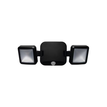 Osram - Udendørs vægmonteret LED-projektør med sensor BATTERY 2xLED/5W/4xD IP54