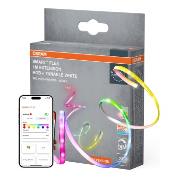 Osram - Udvidelsessæt til dæmpbart LED RGB+TW-bånd SMART+ FLEX 1m LED/3,4W/24V 2700-6500K Wi-Fi