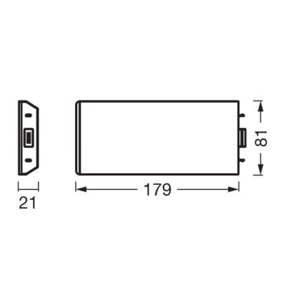 Osram - Udvidelsessæt til LED-underskabslampe UNDERCABINET LED/3,85W/36V 3000K 8,1x17,9 cm hvid