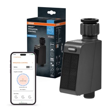 Osram - Vandingsventil med solcellepanel SMART+ IP55 Wi-Fi
