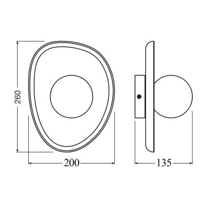 Osram - Væglampe ACACIA NEST 1xG9/5W/230V akacietræ