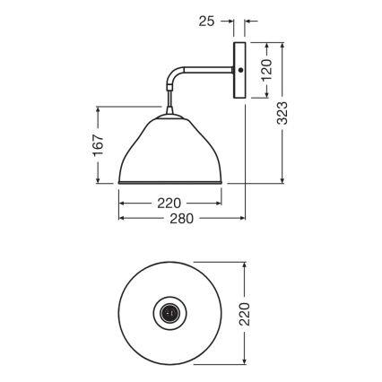 Osram - Væglampe CAMEL BELL 1xE14/5,5W/230V