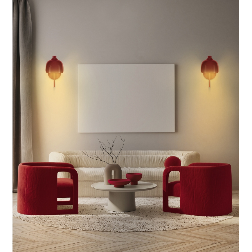 Osram - Væglampe DECOR COROLLE 1xG9/20W/230V rød