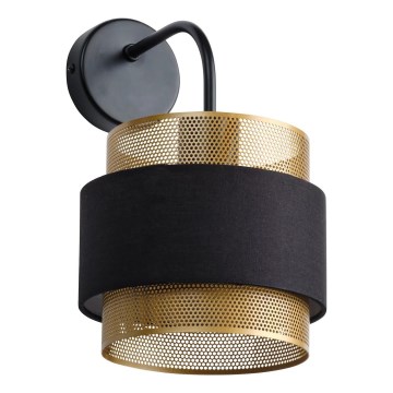 Osram - Væglampe DECOR HORNET 1xE27/10W/230V sort/guld