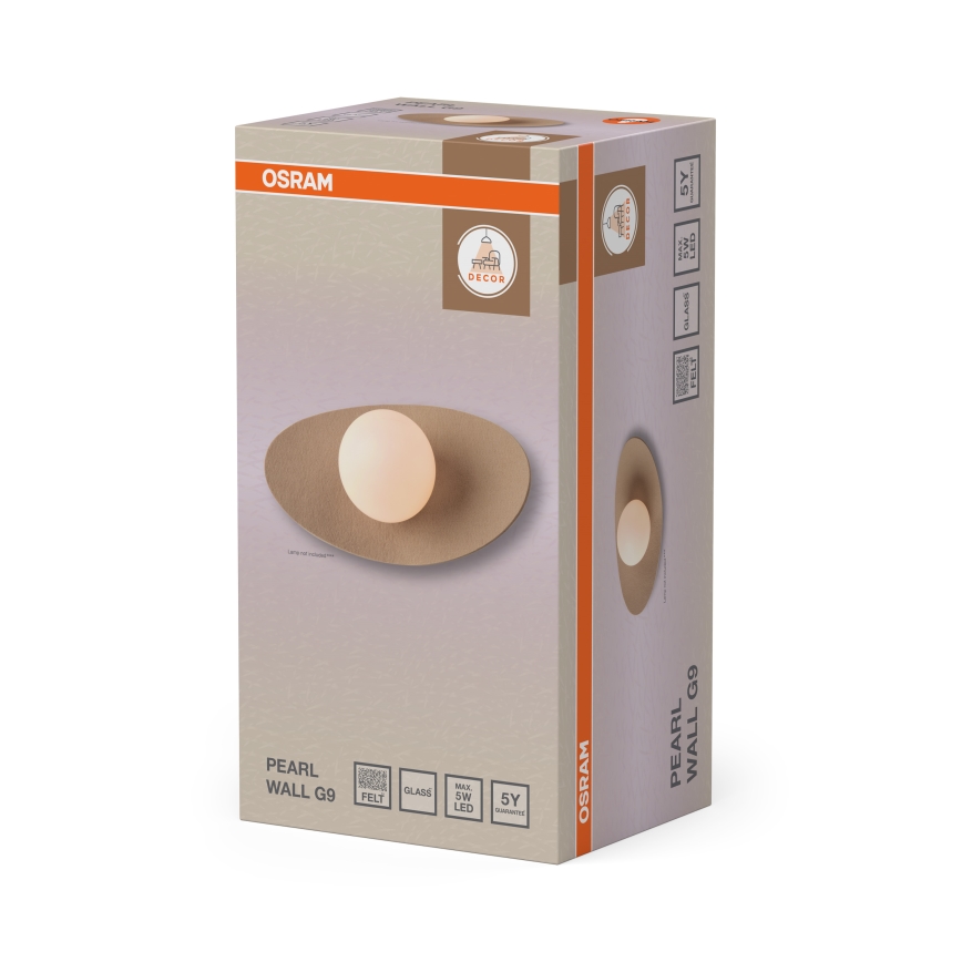 Osram - Væglampe DECOR PEARL 1xG9/5W/230V beige