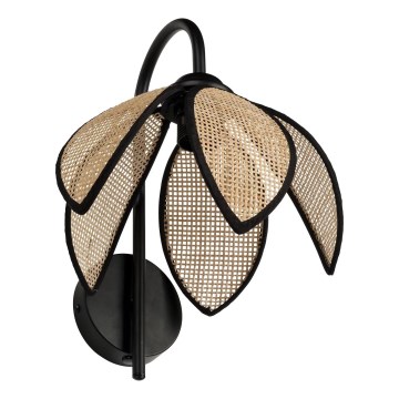 Osram - Væglampe DECOR RATTAN 1xE27/15W/230V beige/sort