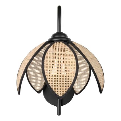 Osram - Væglampe DECOR RATTAN 1xE27/15W/230V beige/sort