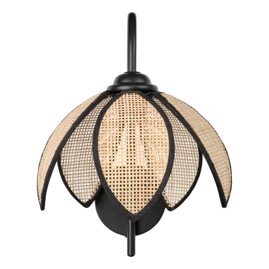 Osram - Væglampe DECOR RATTAN 1xE27/15W/230V beige/sort