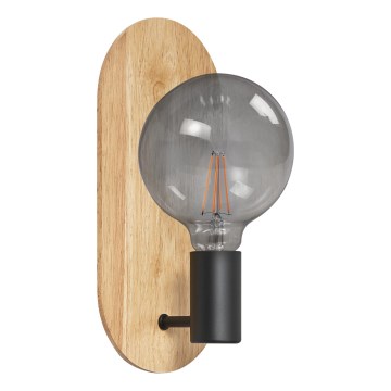 Osram - Væglampe DECOR WOOD 1xE27/8W/230V gummitræ