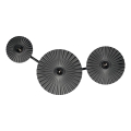 Osram - Væglampe PLISSEE 3xE27/15W/230V antracit