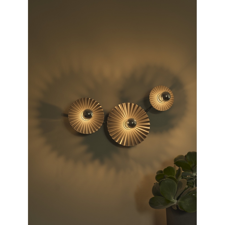 Osram - Væglampe PLISSEE 3xE27/15W/230V antracit