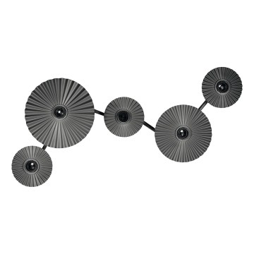 Osram - Væglampe PLISSEE 5xE27/15W/230V antracit