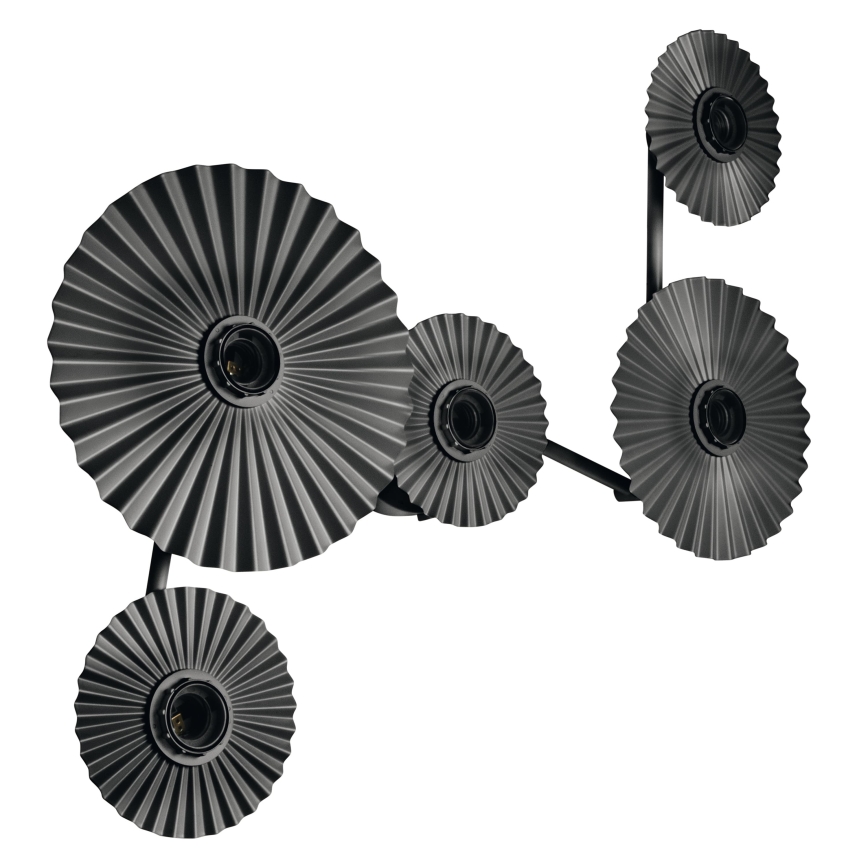 Osram - Væglampe PLISSEE 5xE27/15W/230V antracit