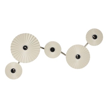 Osram - Væglampe PLISSEE 5xE27/15W/230V cremefarvet