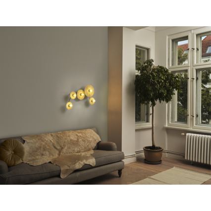 Osram - Væglampe PLISSEE 5xE27/15W/230V cremefarvet