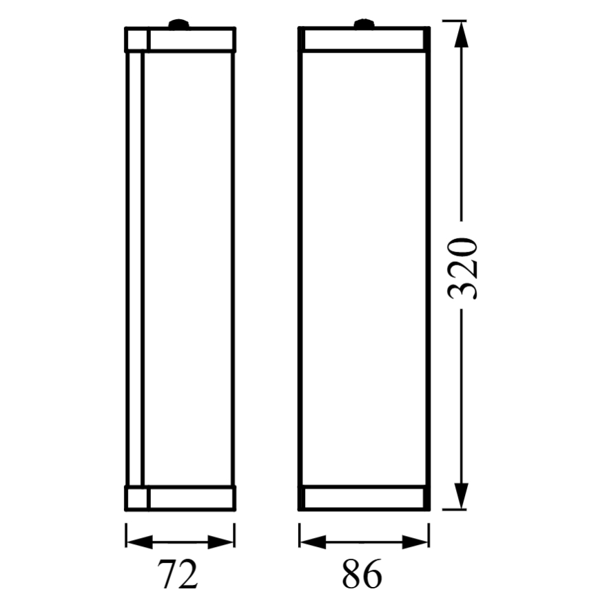 Osram - Badeværelses-væglampe BATHROOM CLASSIC 2xE14/12W/230V IP44, blank krom