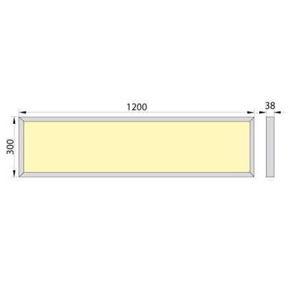 Overflademonteret LED panel OREGA LED/40W/230V 4000K IP40