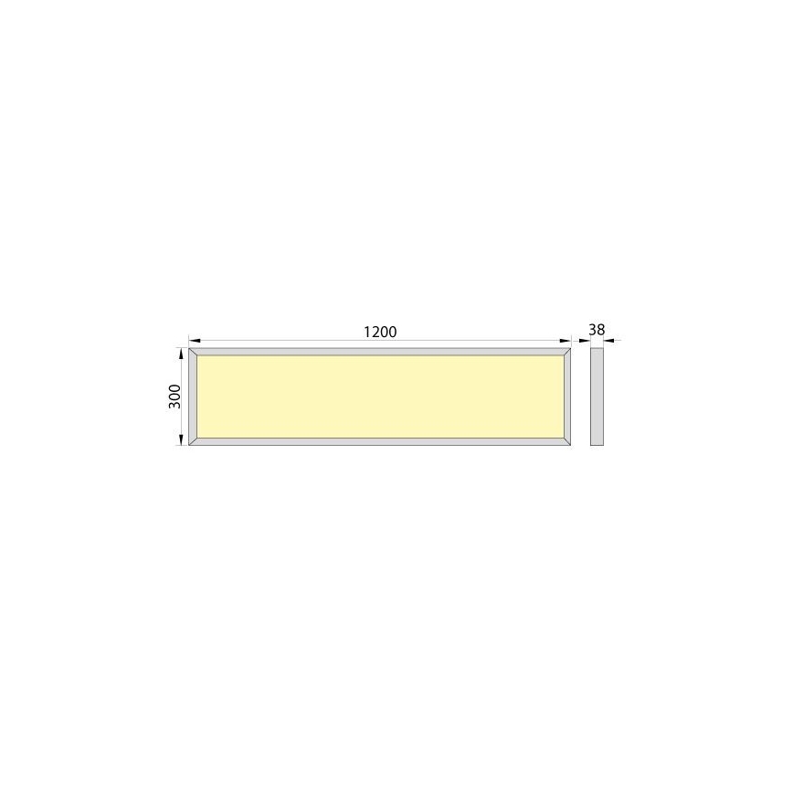 Overflademonteret LED panel OREGA N LINX 120 LED/50W/230V 4000K IP40