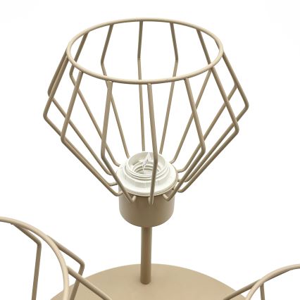 Overflademonteret loftlampe AUDREY 3xE27/15W/230V beige