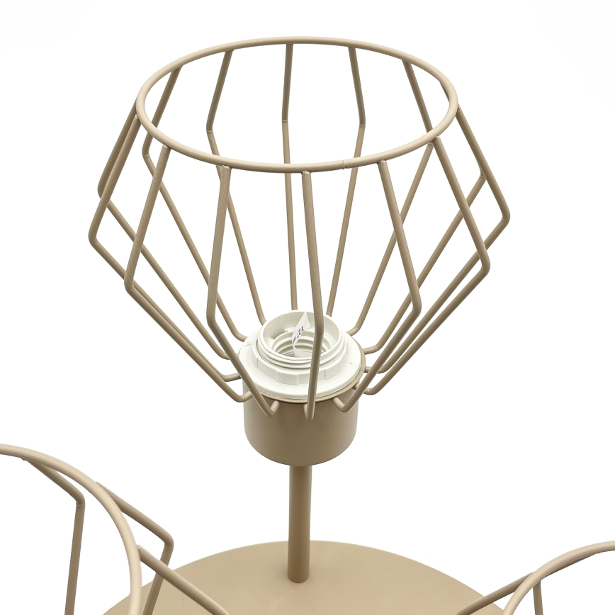 Overflademonteret loftlampe AUDREY 3xE27/15W/230V beige