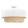 Overflademonteret loftlampe BORHO 1xE27/60W/230V Ø 40 cm hvid/jute