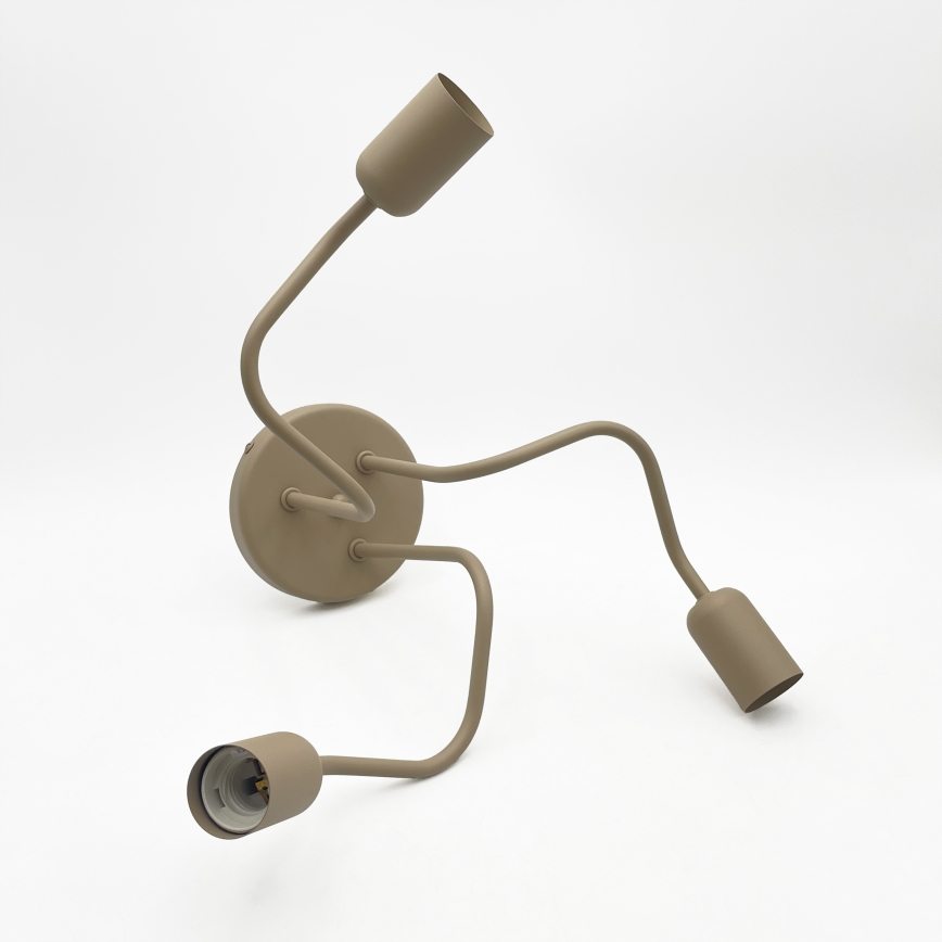 Overflademonteret loftlampe CHARLIE 3xE27/15W/230V beige