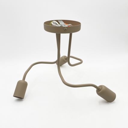 Overflademonteret loftlampe CHARLIE 3xE27/15W/230V beige