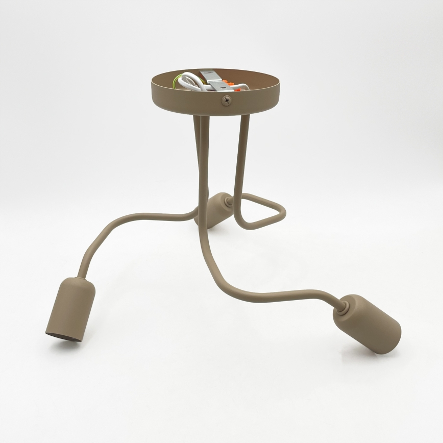 Overflademonteret loftlampe CHARLIE 3xE27/15W/230V beige
