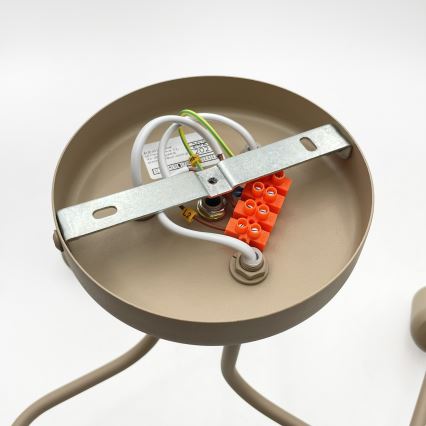 Overflademonteret loftlampe CHARLIE 3xE27/15W/230V beige