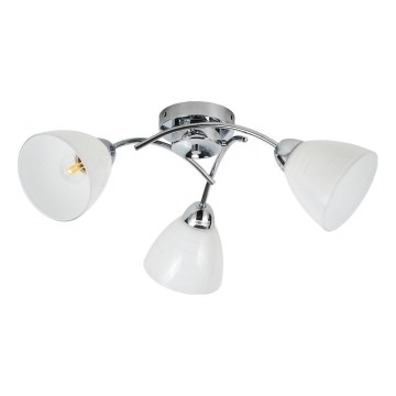 Overflademonteret loftlampe CLARA 3xE27/15W/230V blank krom