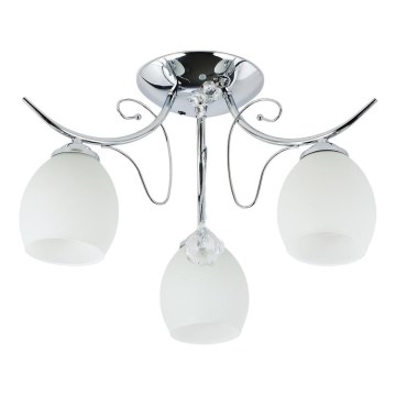 Overflademonteret loftlampe ELLA 3xE27/15W/230V poleret krom