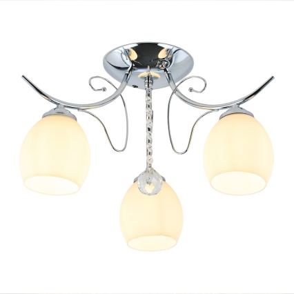 Overflademonteret loftlampe ELLA 3xE27/15W/230V poleret krom